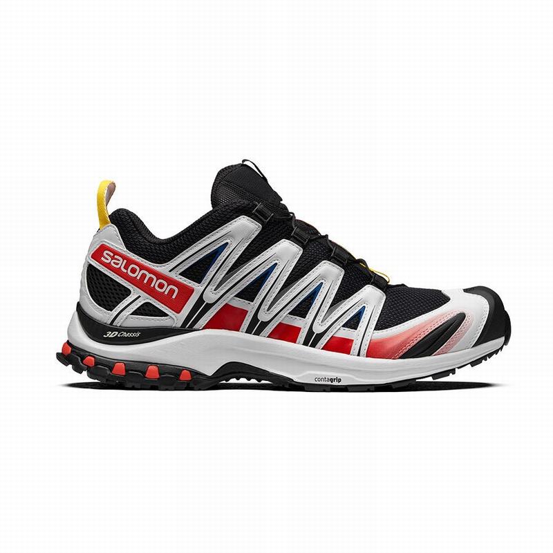 Zapatillas Trail Running Salomon Hombre Negras / Blancas - Salomon Argentina XA PRO 3D RACING ,87396